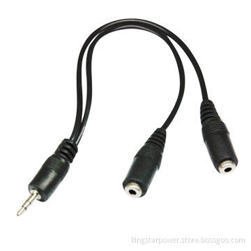 Audio Aux 3.5mm to 3.5mm Male to 2x Female Stereo Headphone Y Cable Splitter
